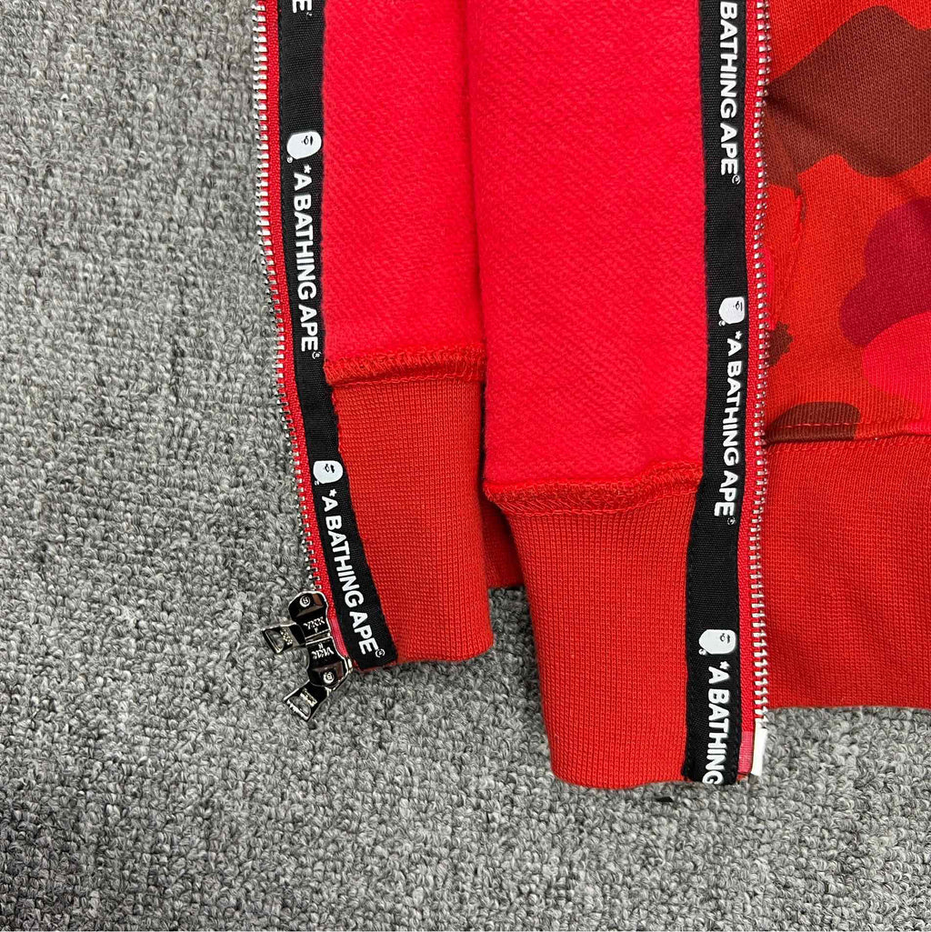 BAPE Shark Full-Zip Double Hood Camo Hoodie