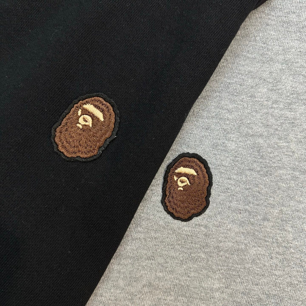 BAPE A Bathing Ape FW24 Ape Head Badge Full-Zip Hoodie — Black