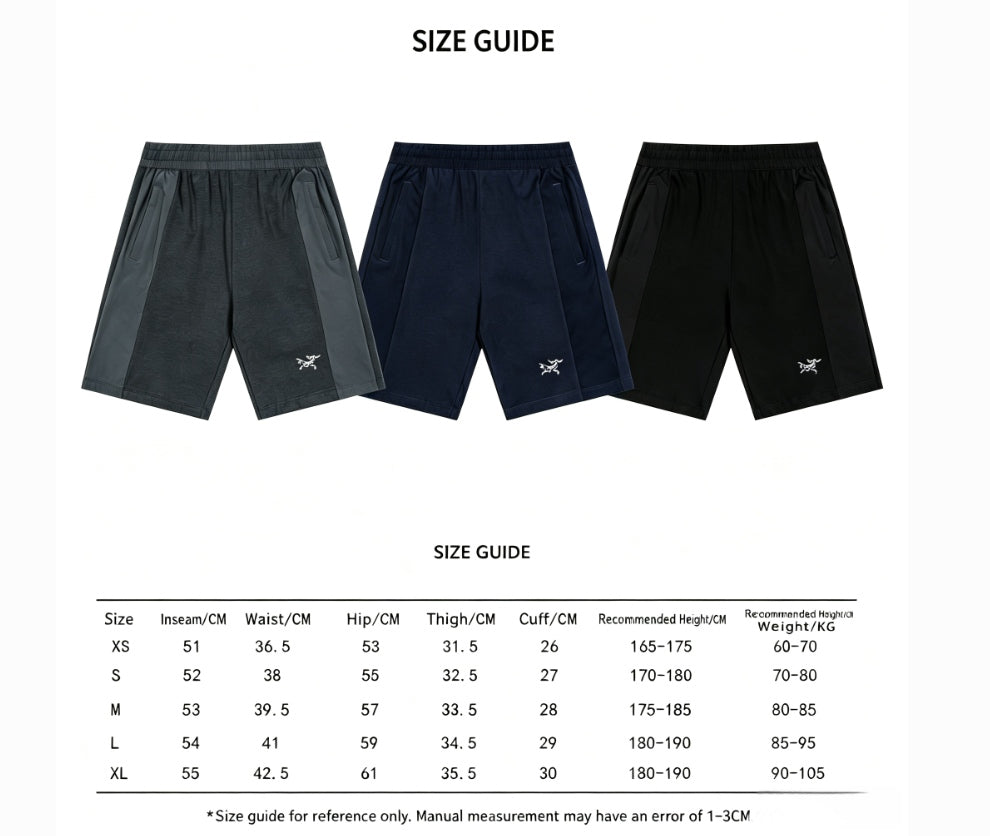 Arc'teryx Elastic Waist Embroidered Logo Casual Shorts