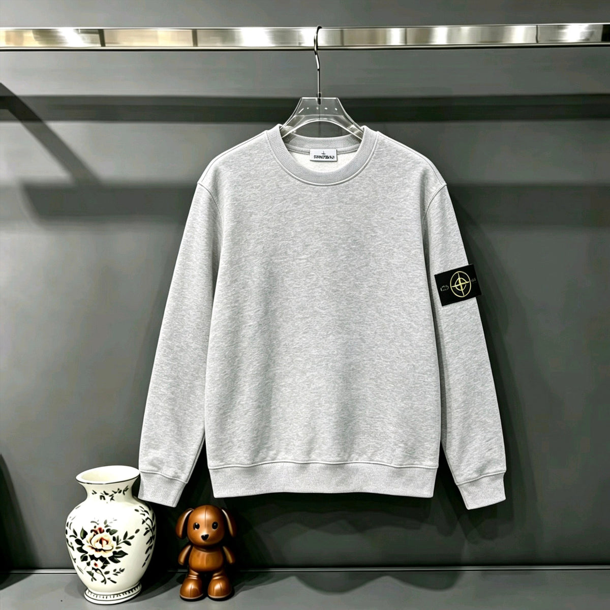 Stone Island Classic Compass Badge Crewneck Sweatshirt