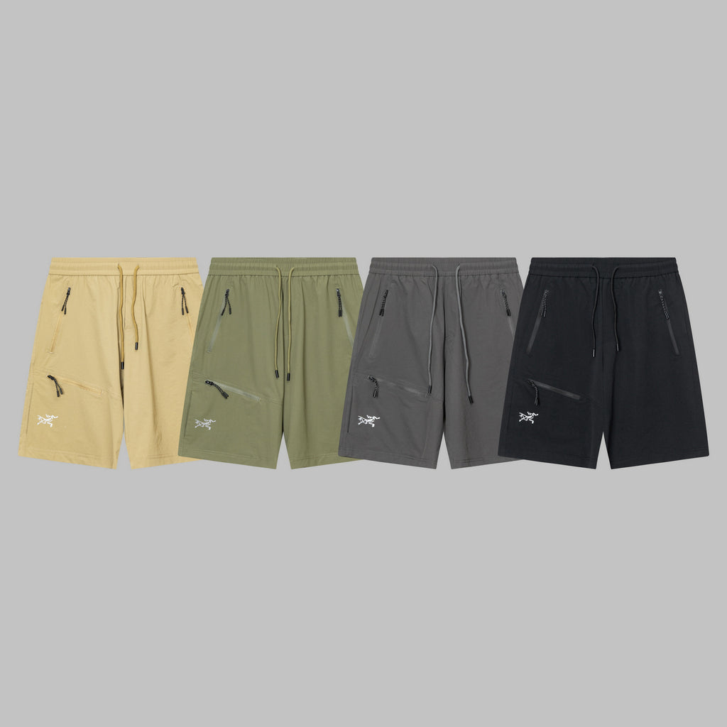 Arc'teryx Multi‑Zipper Pocket Drawstring Outdoor Shorts