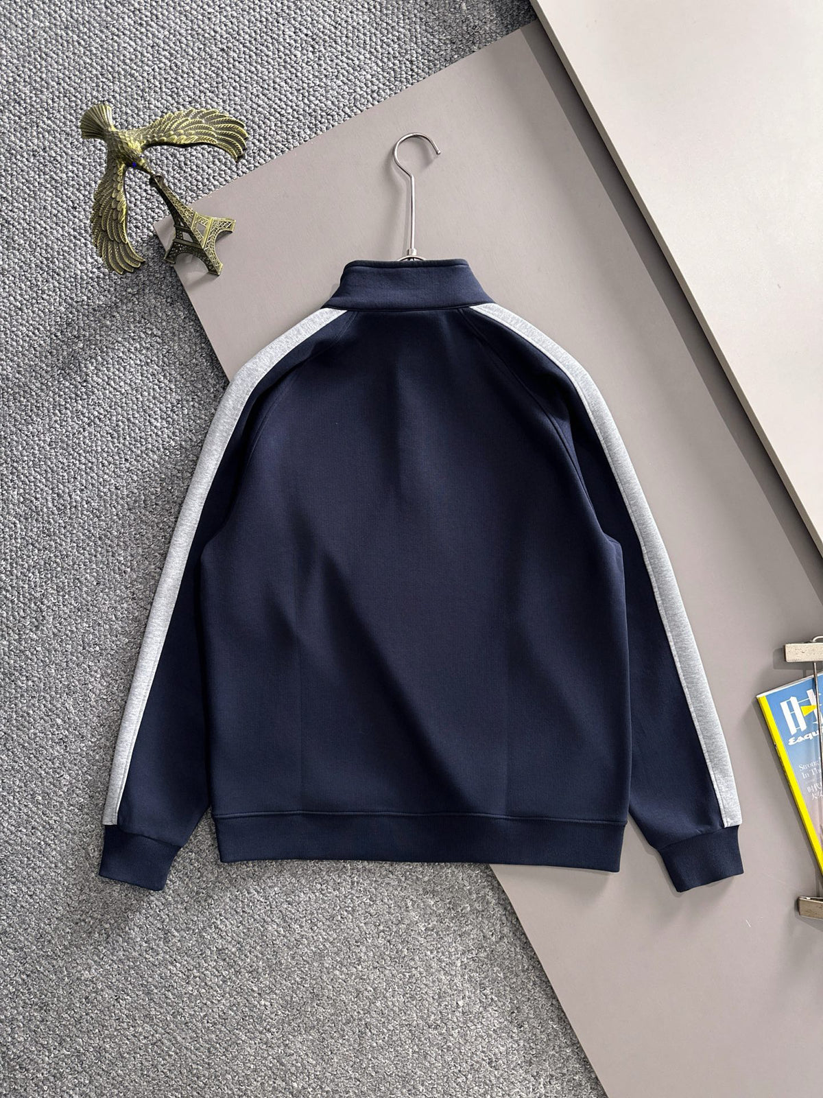Arc'teryx 25SS Colorblock Stand Collar Snap Sweatshirt | Navy