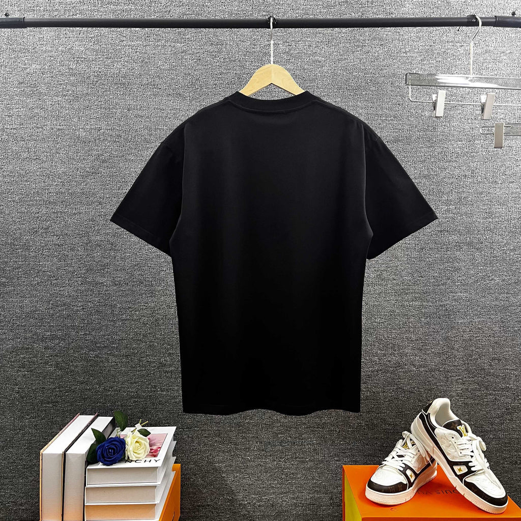 AMIRI Layered Metallic‑Effect Letter Graphic Short‑Sleeve Tee