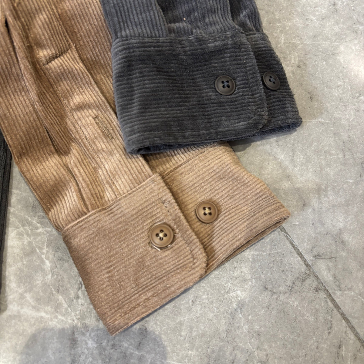 Stone Island Fine-Wale Corduroy Overshirt with Compass Badge