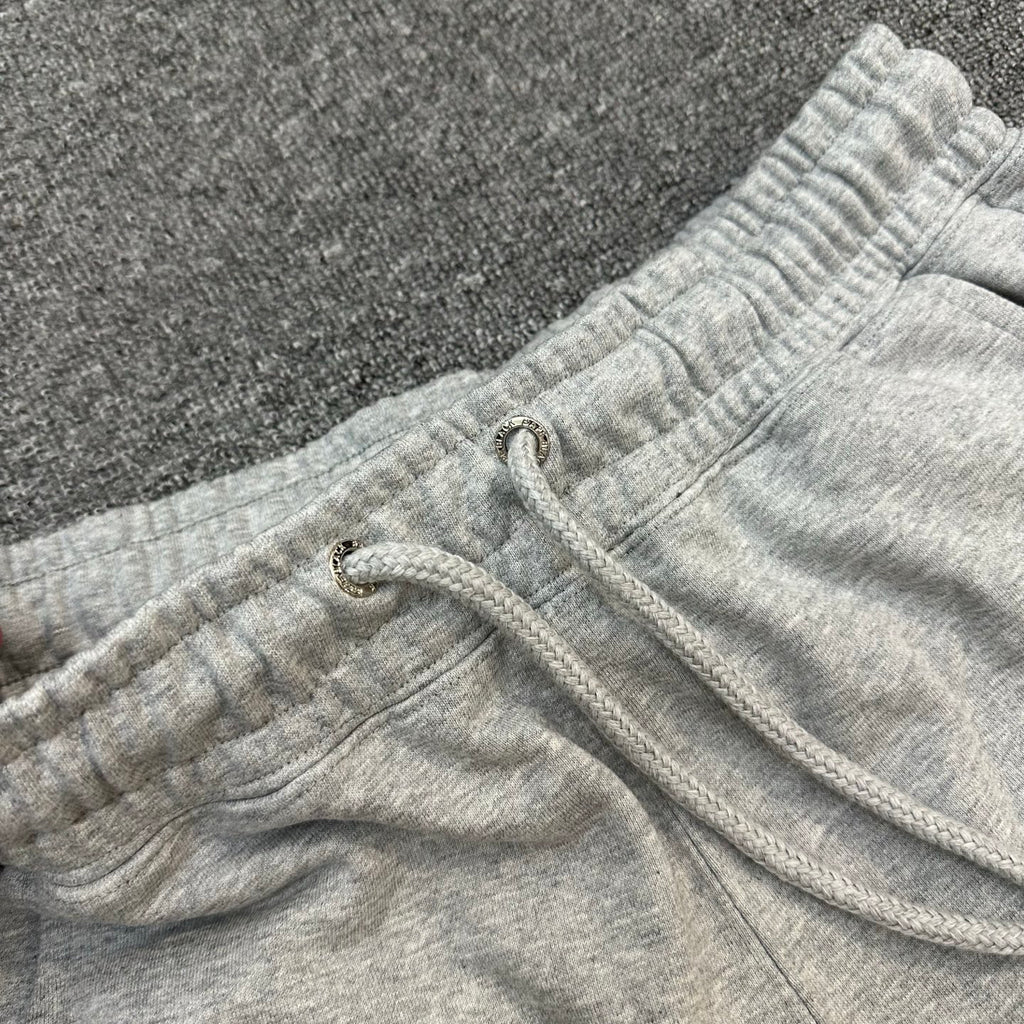 A Bathing Ape Wordmark Embroidered Raw Hem Shorts - Black / Gray
