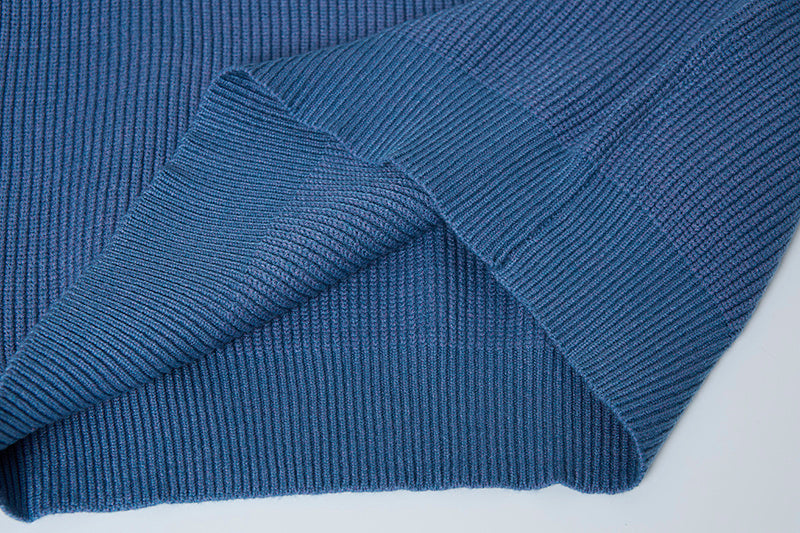 Stone Island Compass Badge Chunky Ribbed Crew Neck Knit Sweater - 5 Colors