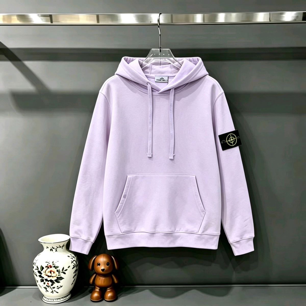 Stone Island Classic Compass Badge Pullover Hoodie Sweatshirt