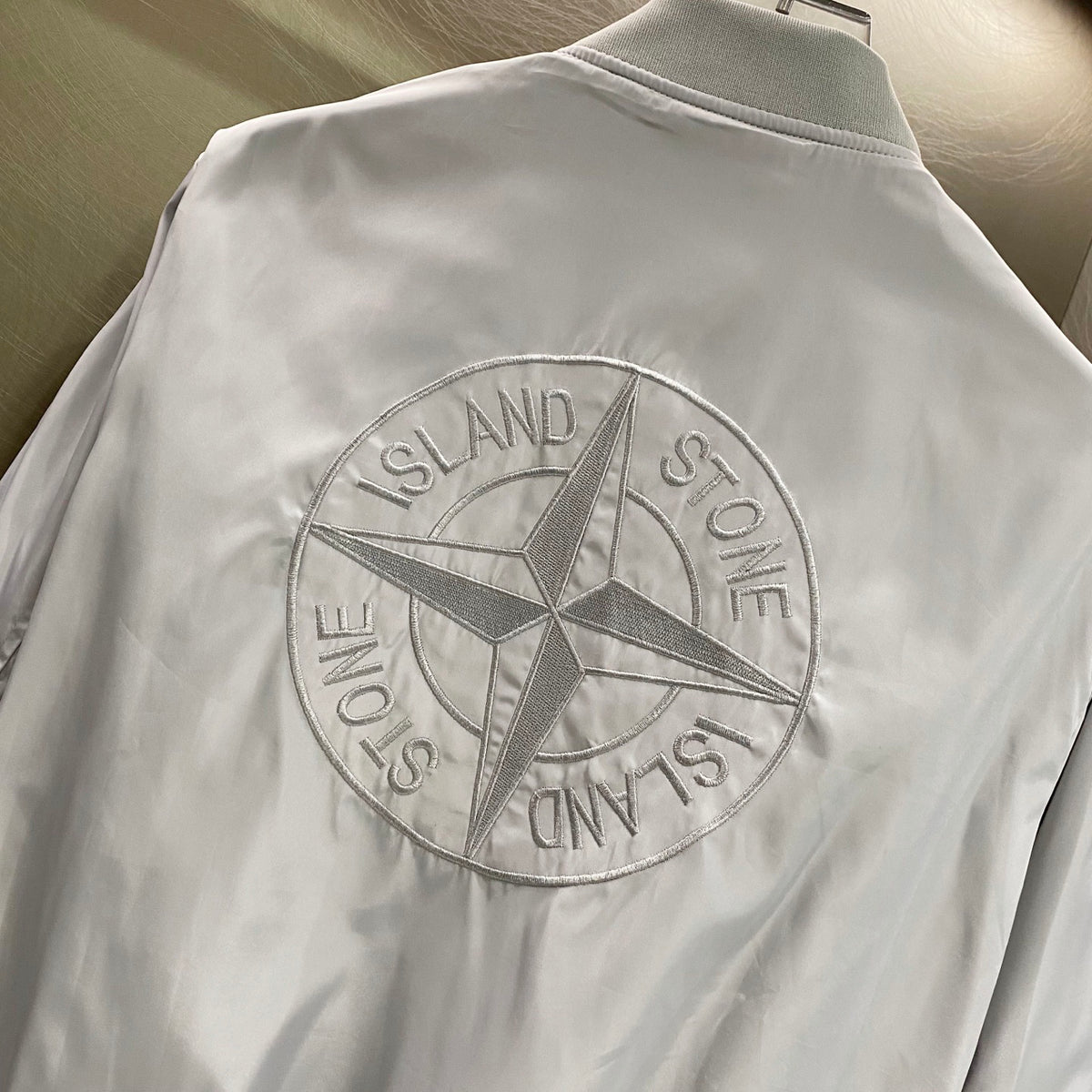 Stone Island High-Gloss Nylon Compass Badge Bomber Jacket - 3 Colors