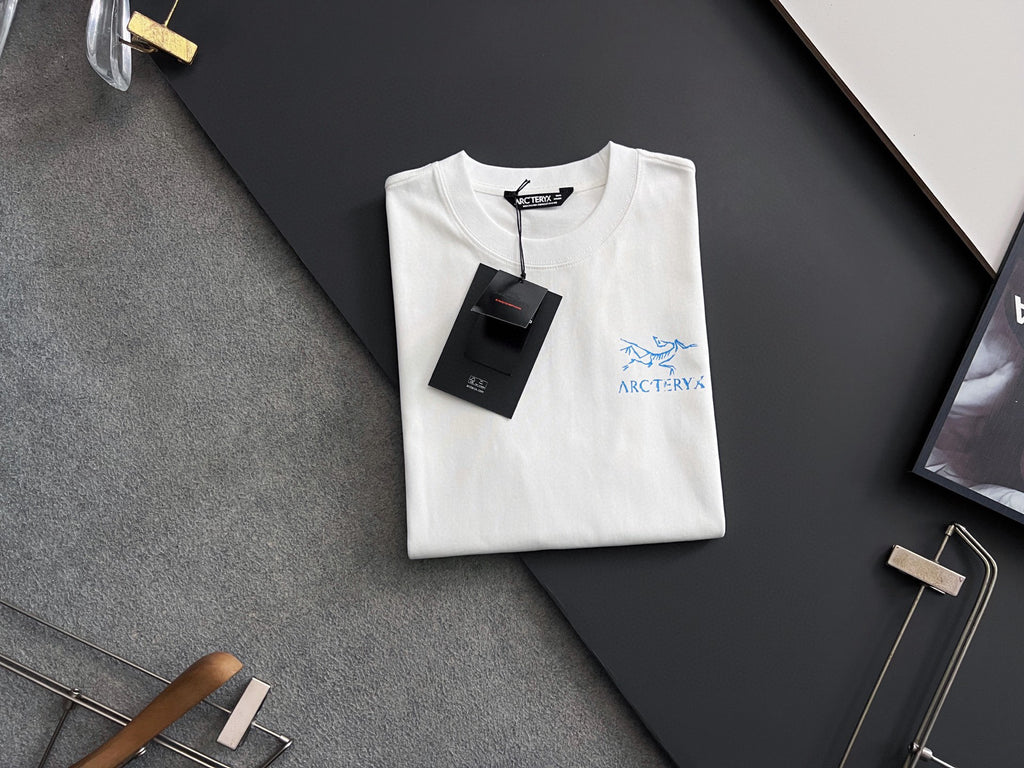 Front‑Back Fossil‑Bird Graphic Print Short‑Sleeve T‑Shirt