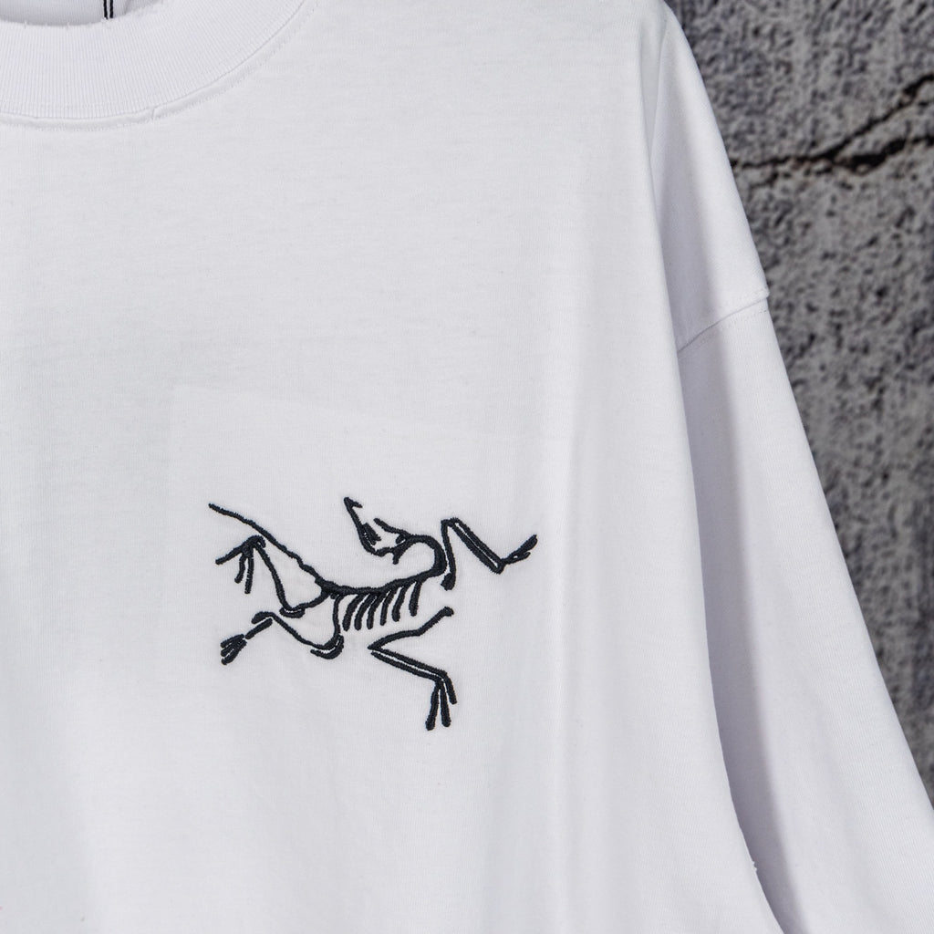 Arc'teryx Arc'Multi Bird Logo Short‑Sleeve T‑Shirt（White Light）