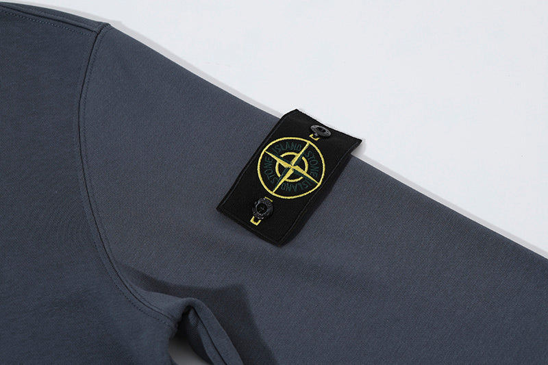 Stone Island Compass Badge Triple-Zip Full-Zip Hoodie Sweatshirt