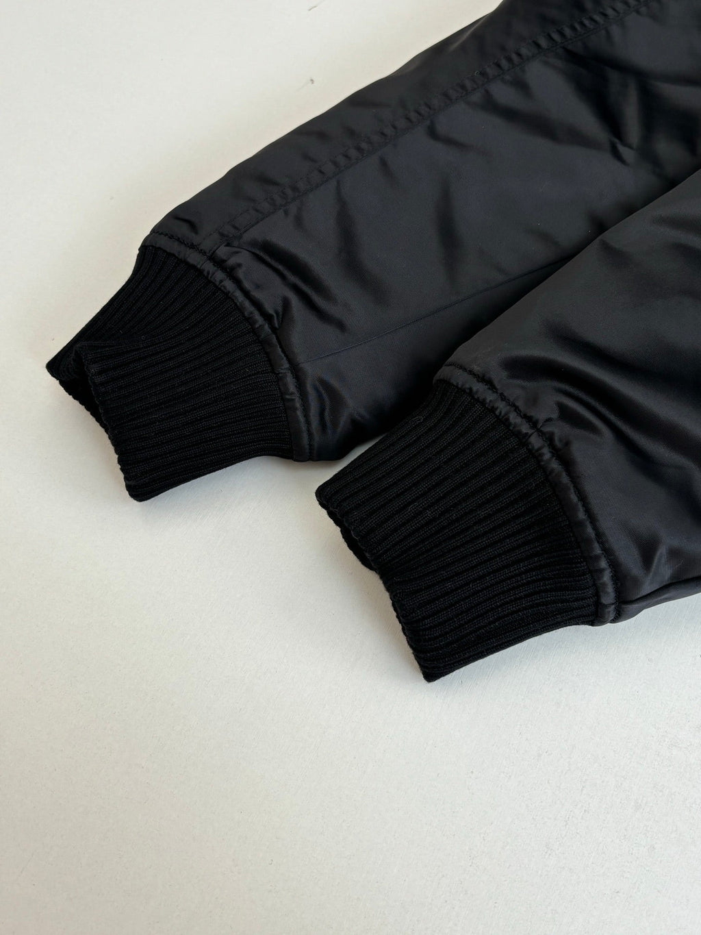 Acne Studios Ribbed Collar Zip‑Up Oversized Bomber Jacket