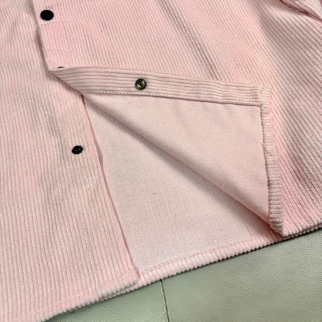 Stone Island Wide-Wale Corduroy Overshirt with Snap Buttons and Compass Badge