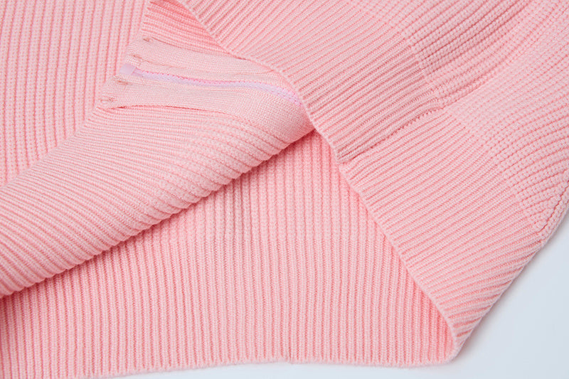 Stone Island Full-Zip Knit Hoodie Chunky Rib - Pink / Gray / Blue / Black / White