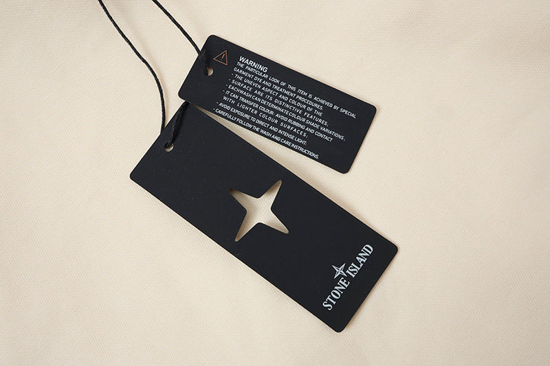 Stone Island Compass Badge Snap-Detail Pullover Hoodie Sweatshirt